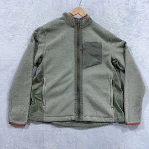 LL Bean Fleece‎ Full Zip Jacket Mens XL Regular Pockets Outdoor Green
